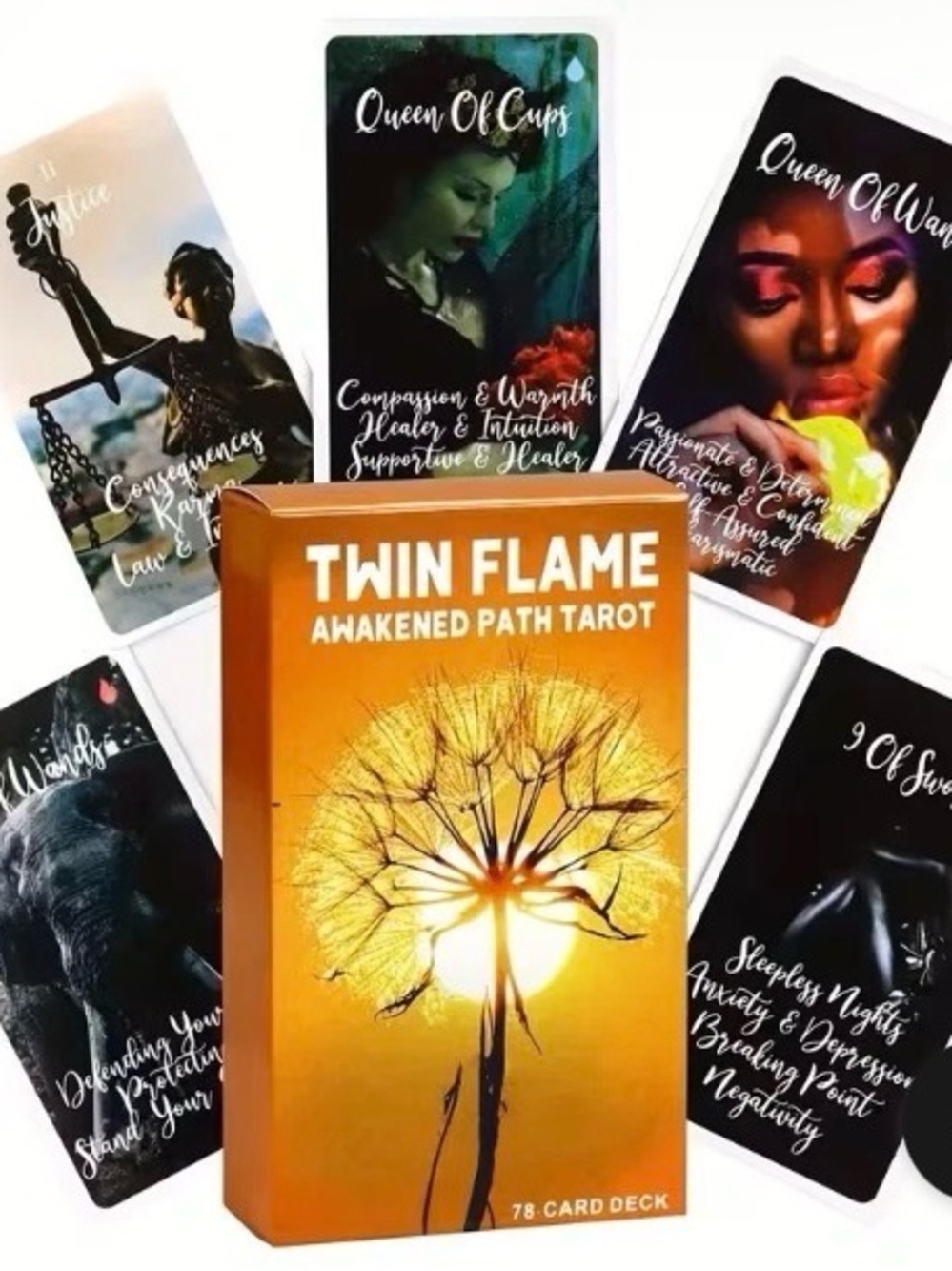 Twin Flame Awakened
Path Tarot 78-Card Deck with Meanings